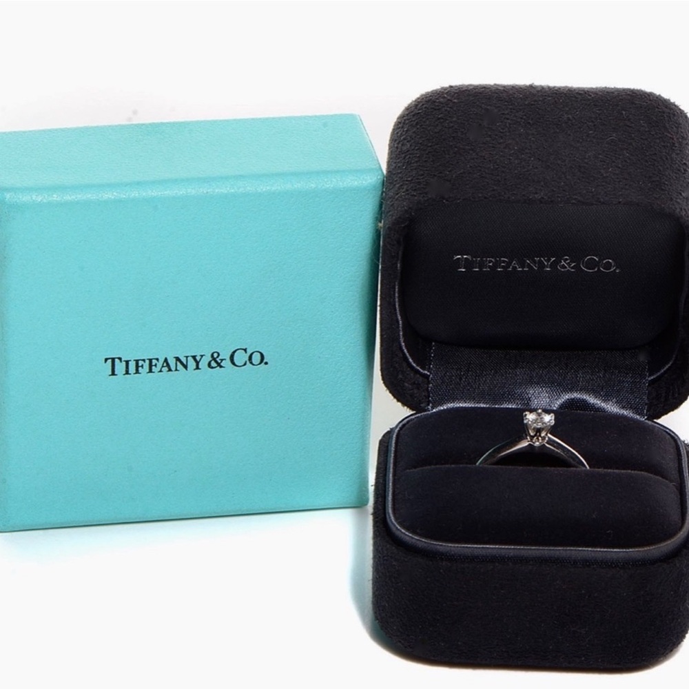 Tiffany & Co. Platinum  0.25 Carat Solitaire Ring